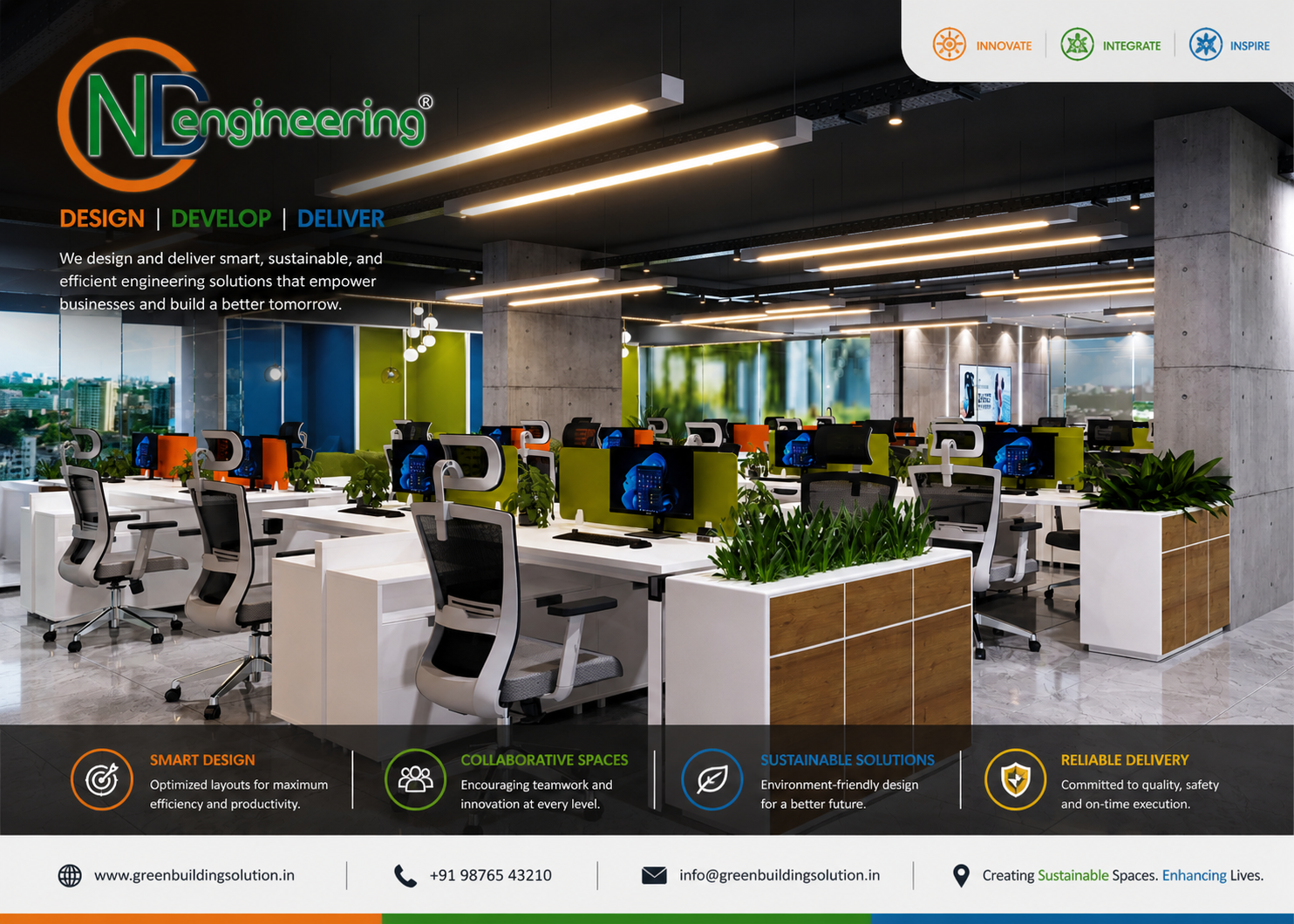 Modular office workstations for open office layouts in Kolkata