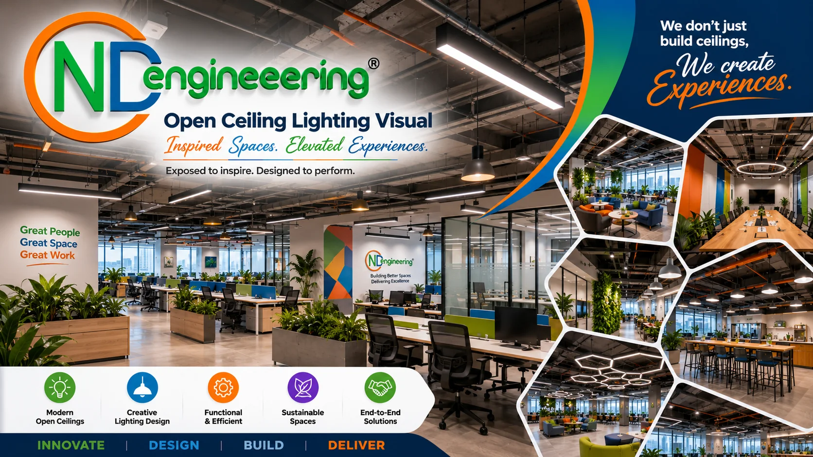 Open Ceiling Lighting Visual