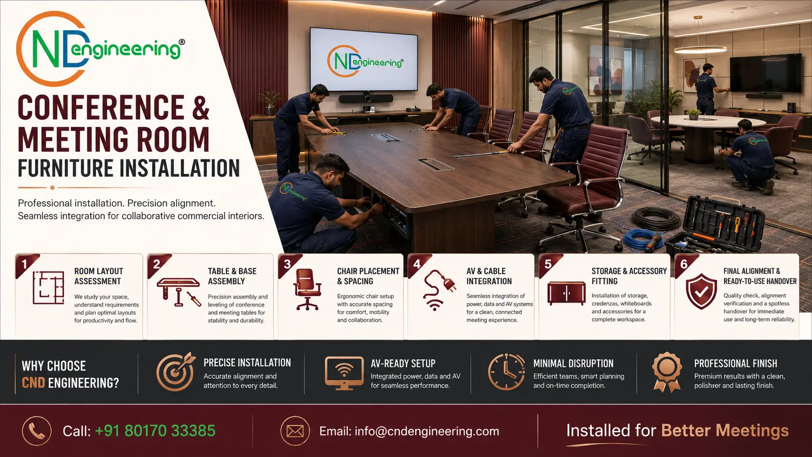 Conference and meeting room furniture installation placeholder